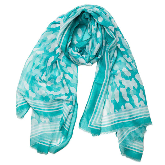 PRINTED SCARF WITH BORDER