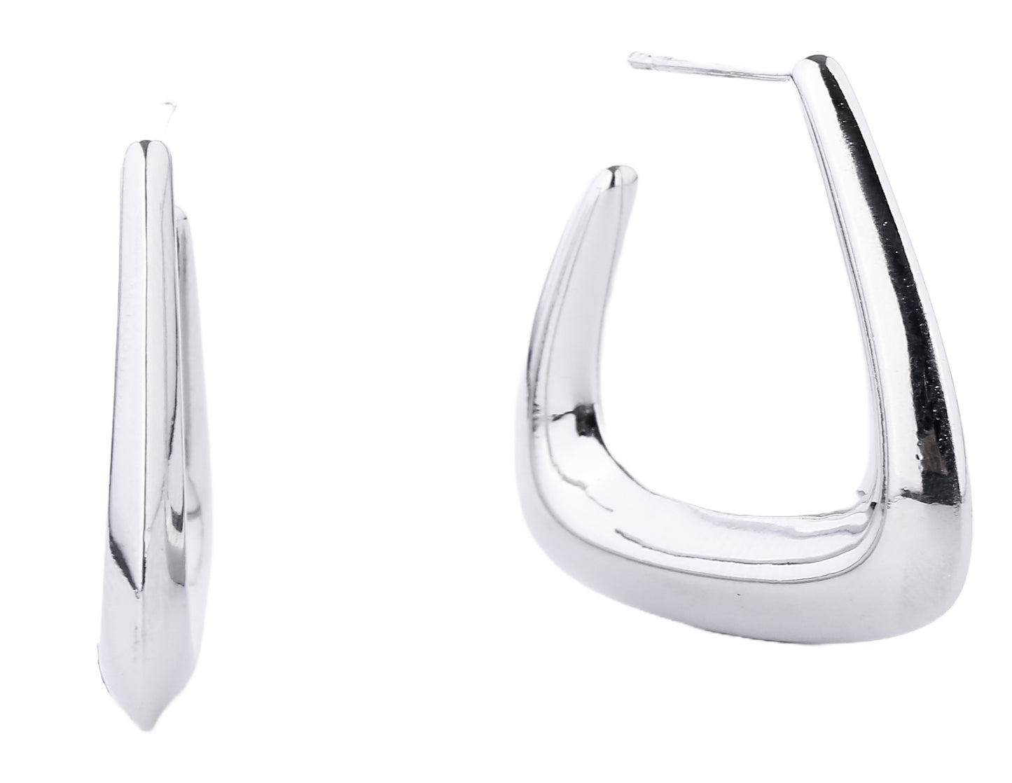 Triangle Hoop Earrings