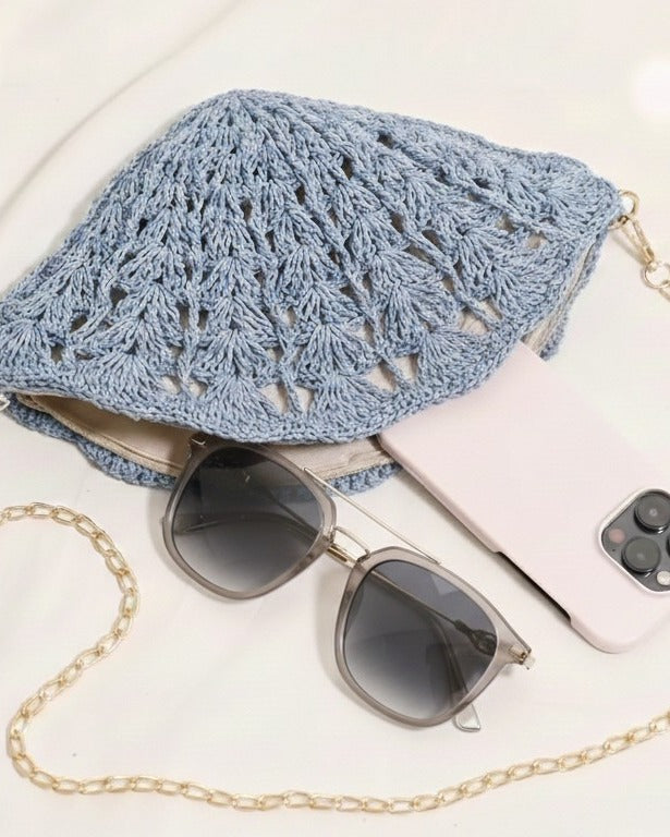 Crochet Shell-Shaped Bag