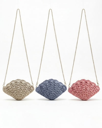Crochet Shell-Shaped Bag