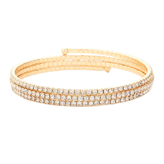 3 Row Wrap Coil Bracelet