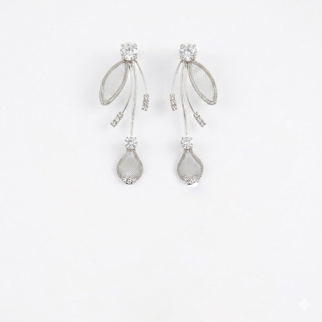 Flower Necklace and Matching Earrings