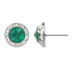 Faceted Crystal Stud Earring<br>Additional Colors Available