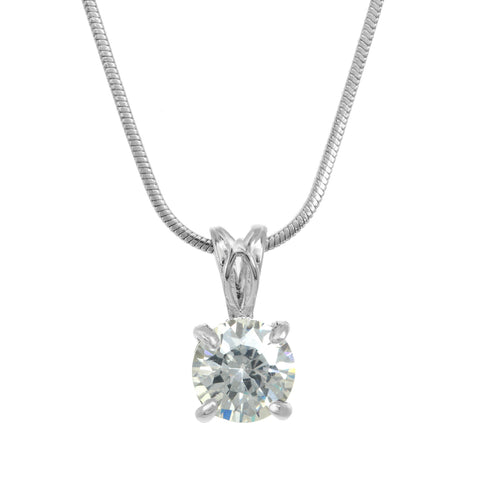 Ava Solitaire Necklace
