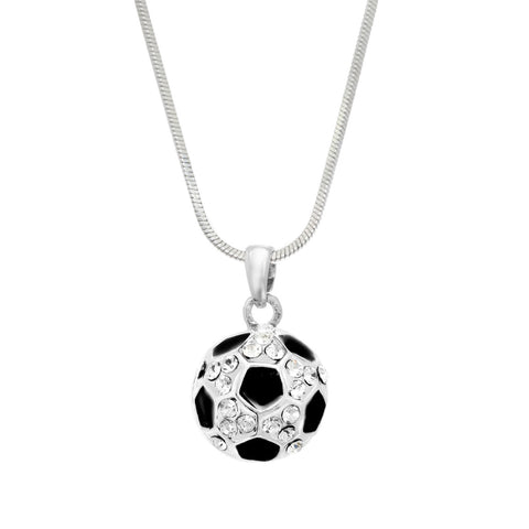 Pave Soccer Ball Necklace